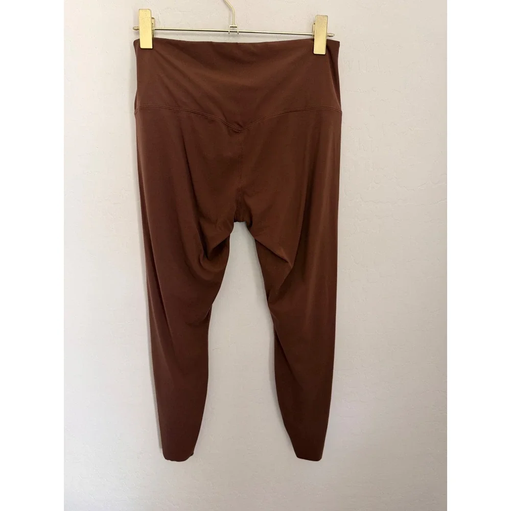 Nike Zenvy Gentle-Support High-Waisted 7/8 Lightweight Leggings Brown Sz L NWT